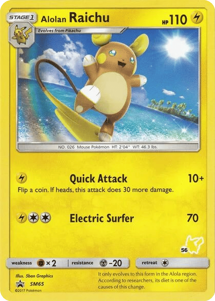 Alolan Raichu card