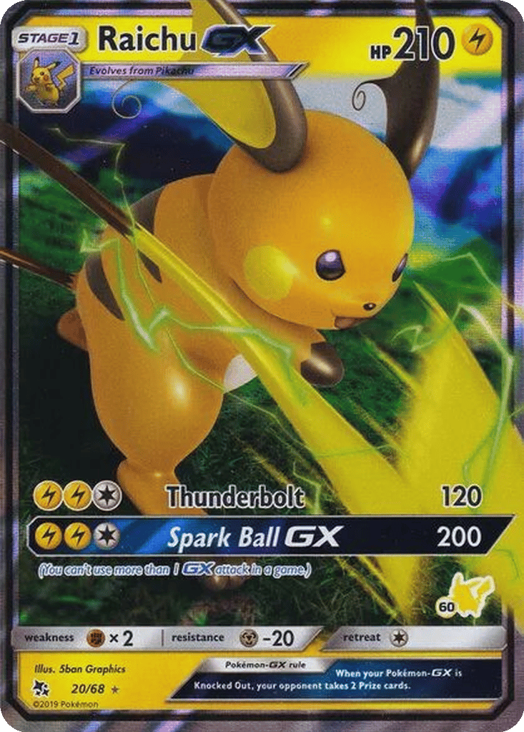 Raichu GX card