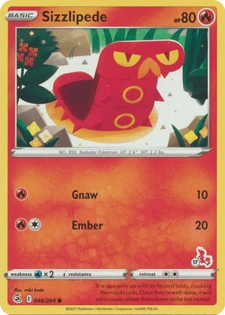 Sizzlipede card