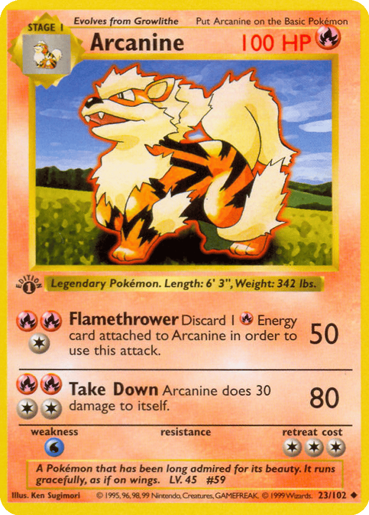 Arcanine card
