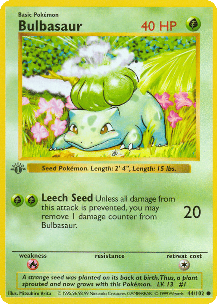 Bulbasaur card