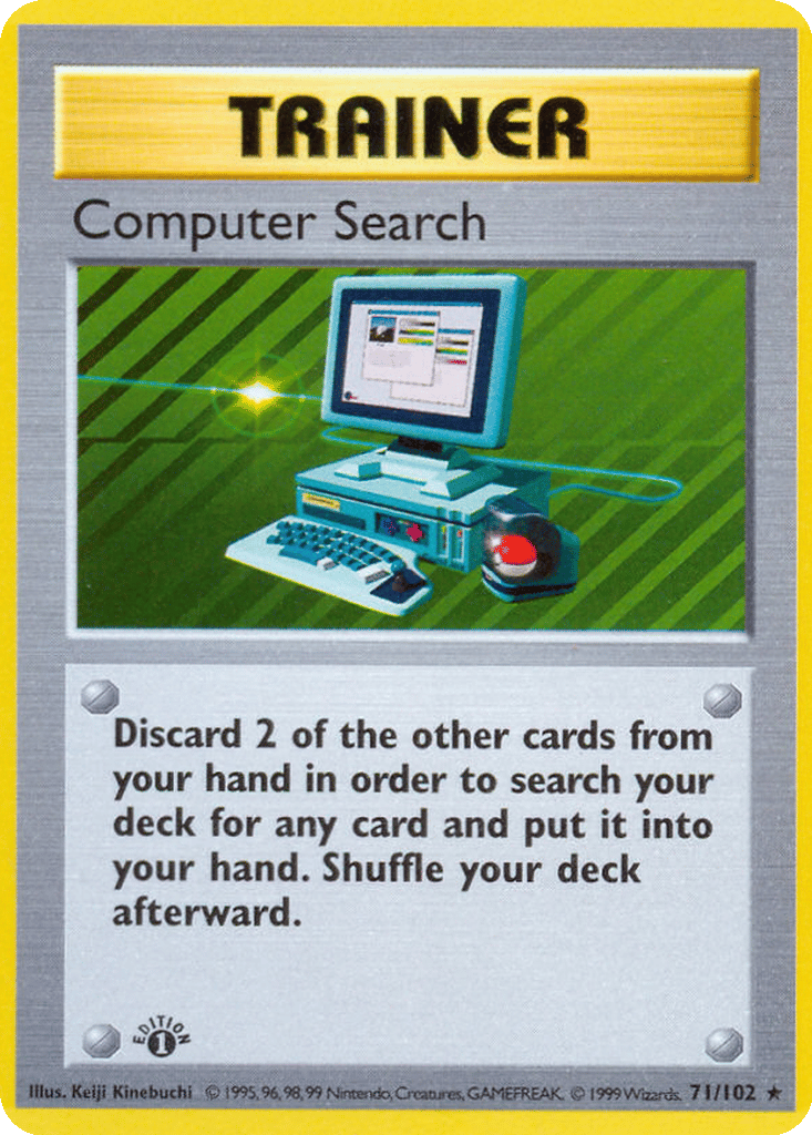 Computer Search card