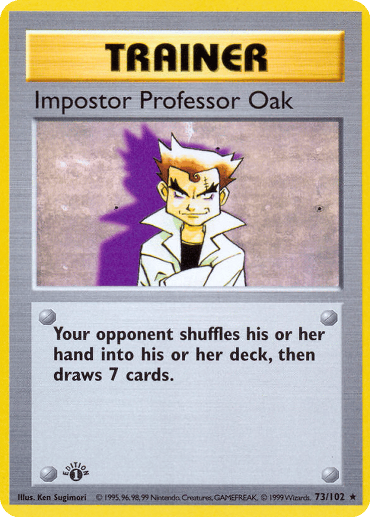Impostor Professor Oak card