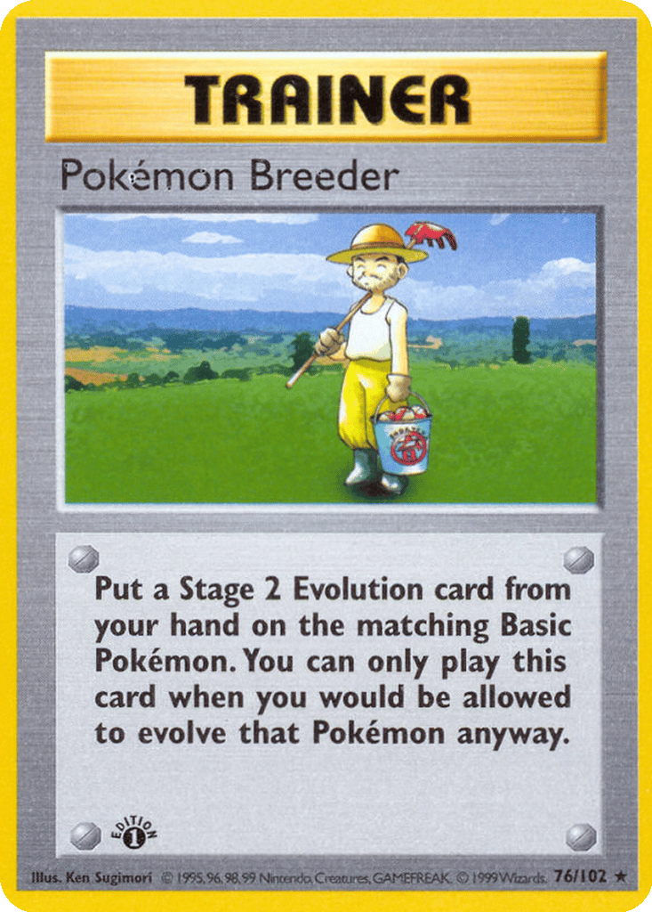 Pokémon Breeder card
