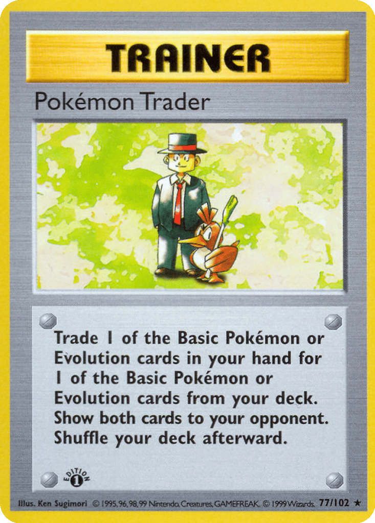 Pokémon Trader card