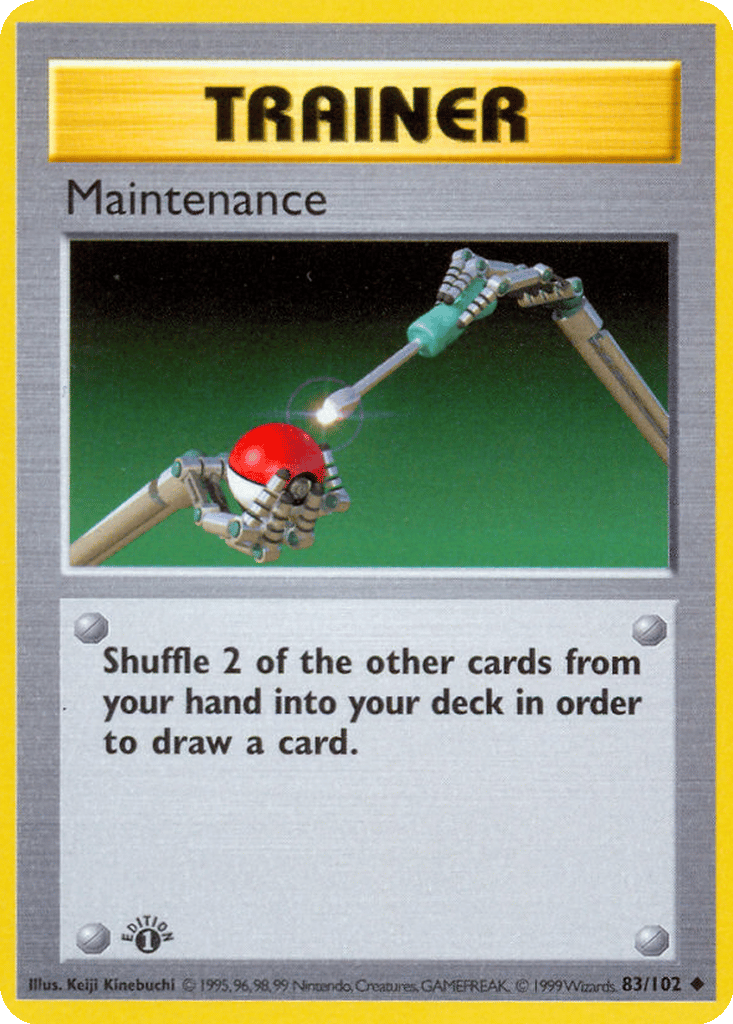 Maintenance card