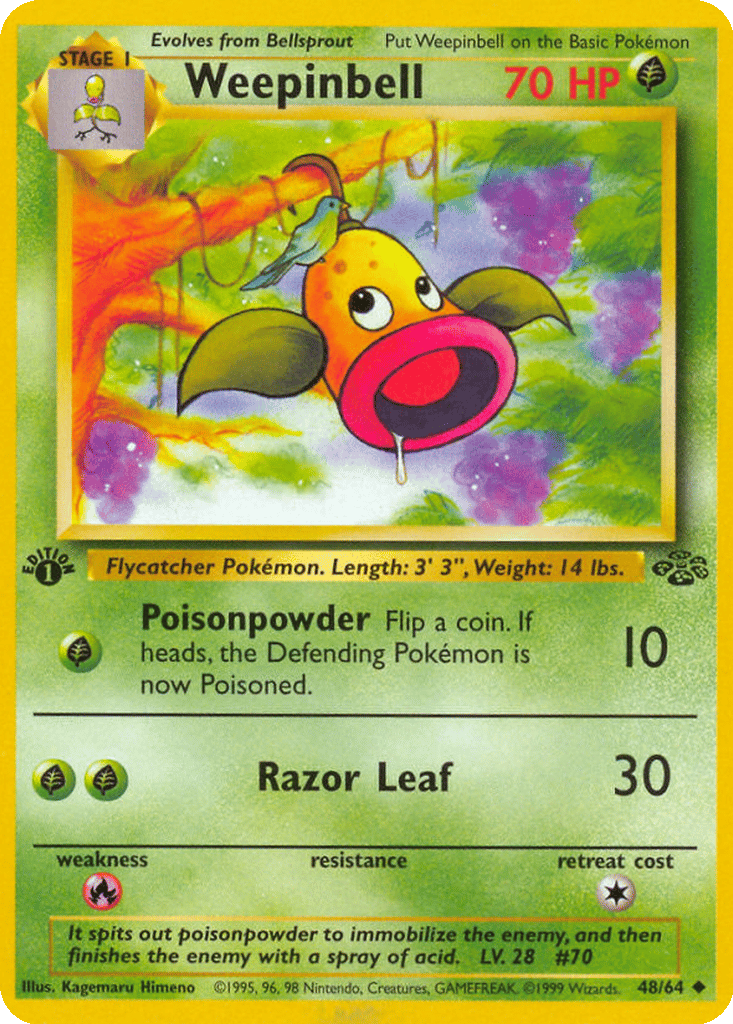 Weepinbell card