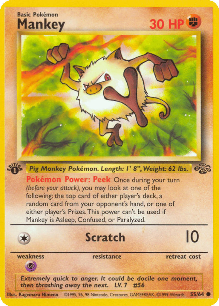 Mankey card
