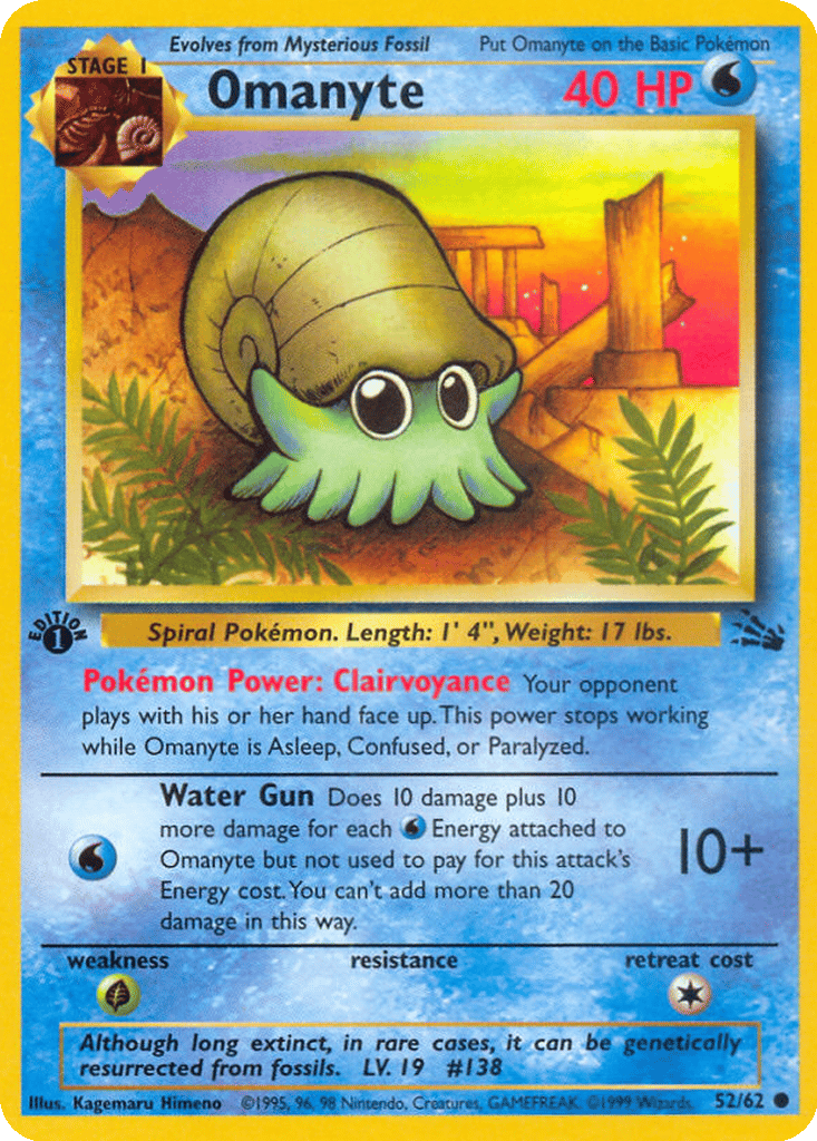 Omanyte card