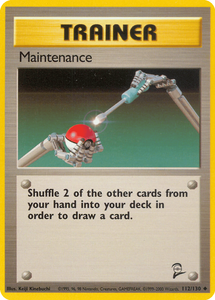 Maintenance card