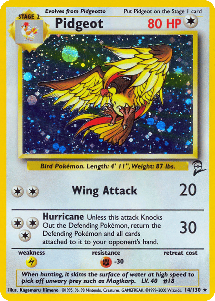 Pidgeot card