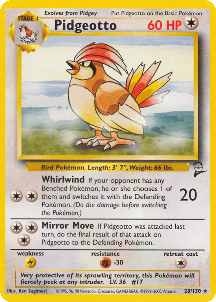 Pidgeotto card