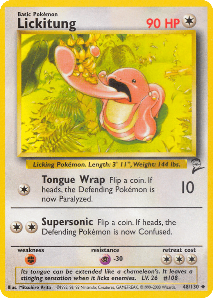 Lickitung card