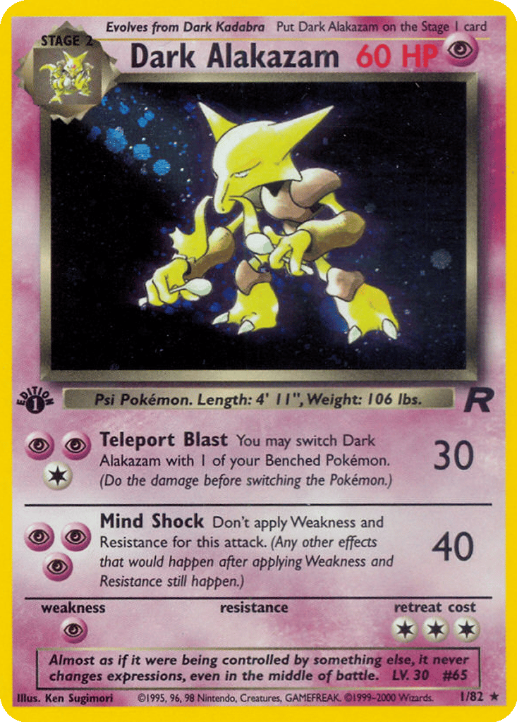 Dark Alakazam card
