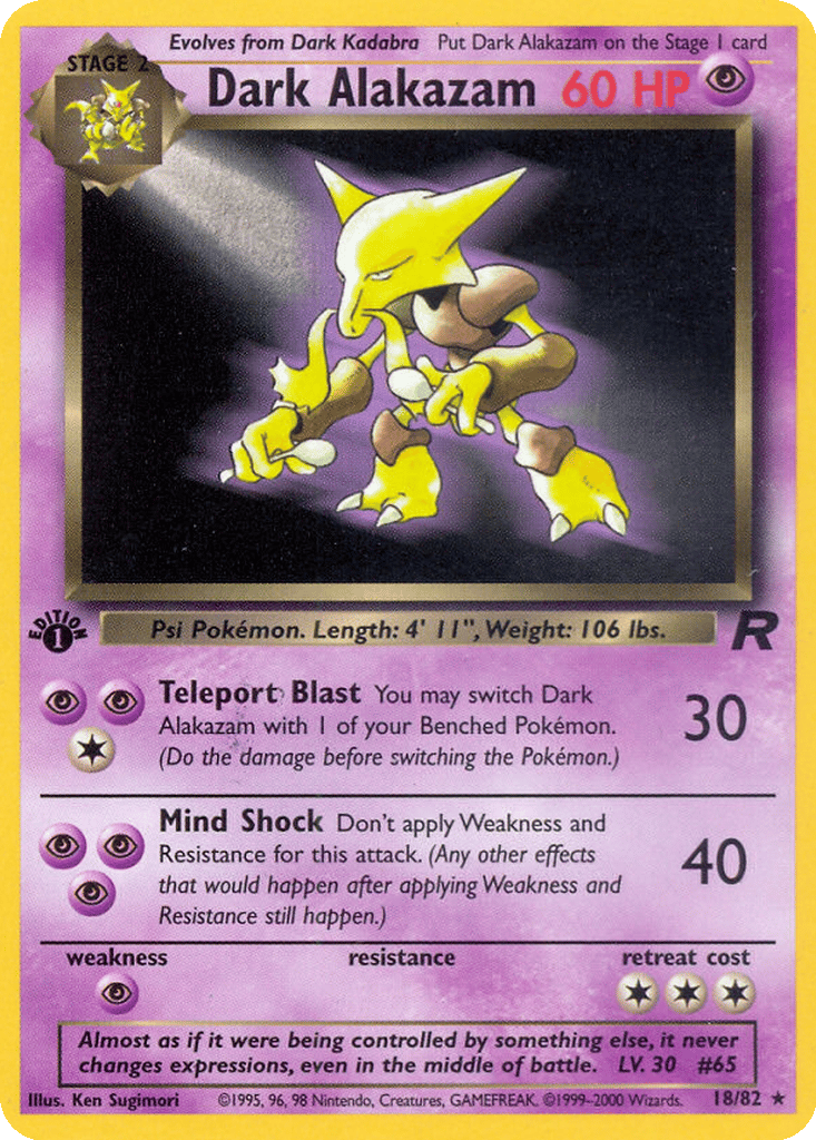 Dark Alakazam card
