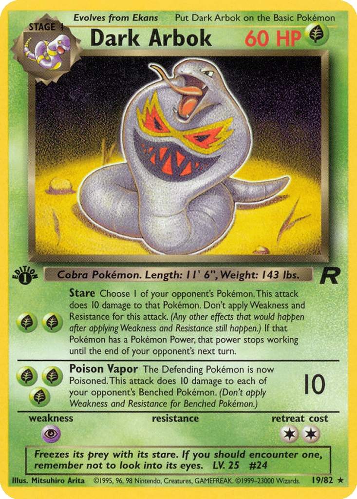 Dark Arbok card