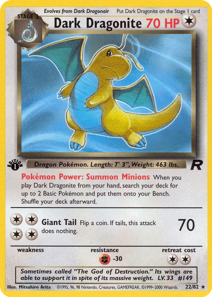 Dark Dragonite card
