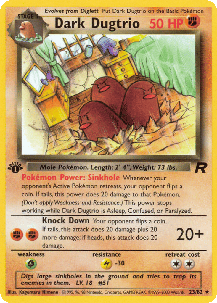 Dark Dugtrio card