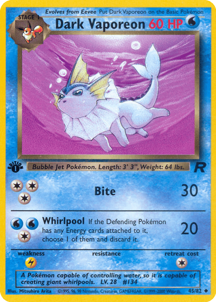 Dark Vaporeon card