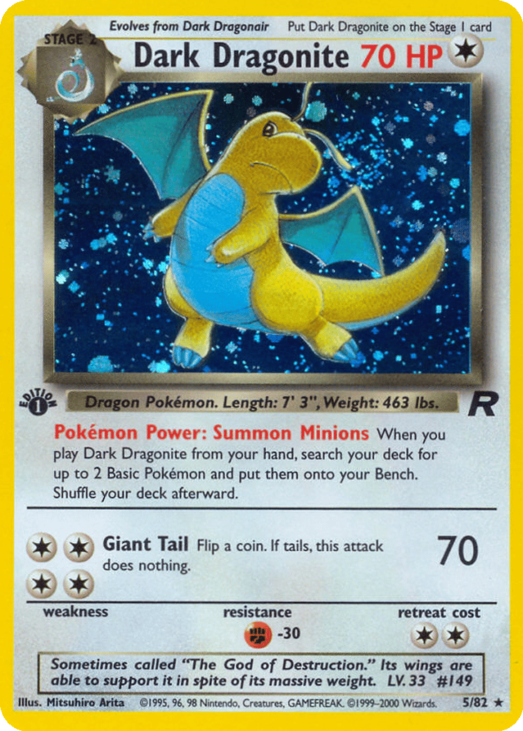 Dark Dragonite card