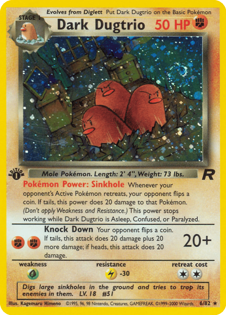 Dark Dugtrio card