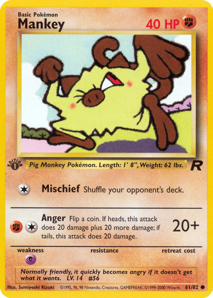 Mankey card