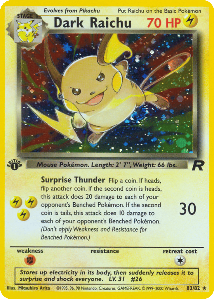 Dark Raichu card