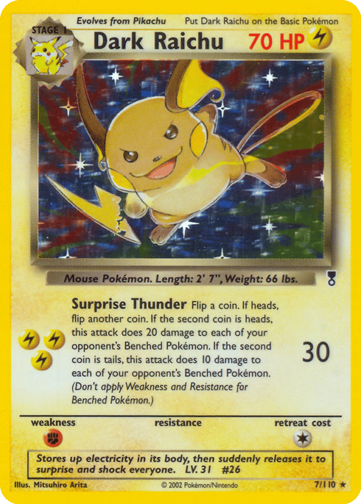 Dark Raichu card