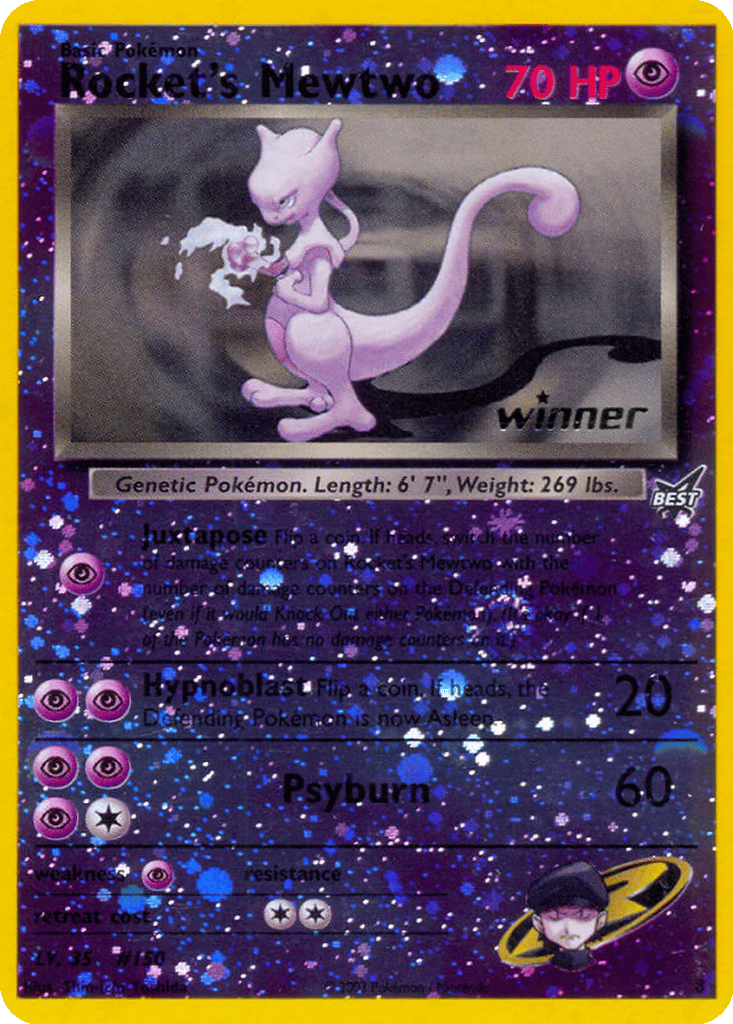 Rocket's Mewtwo card
