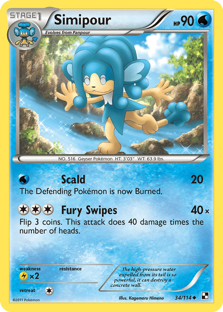 Simipour card