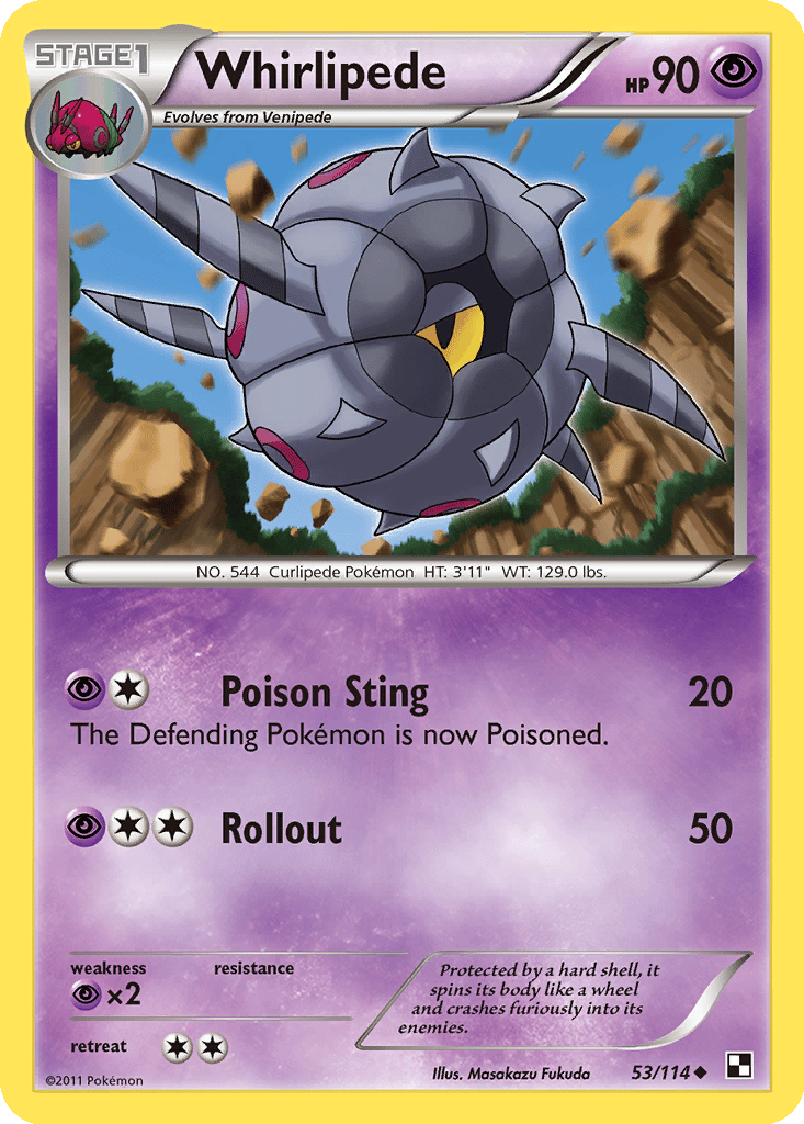 Whirlipede card