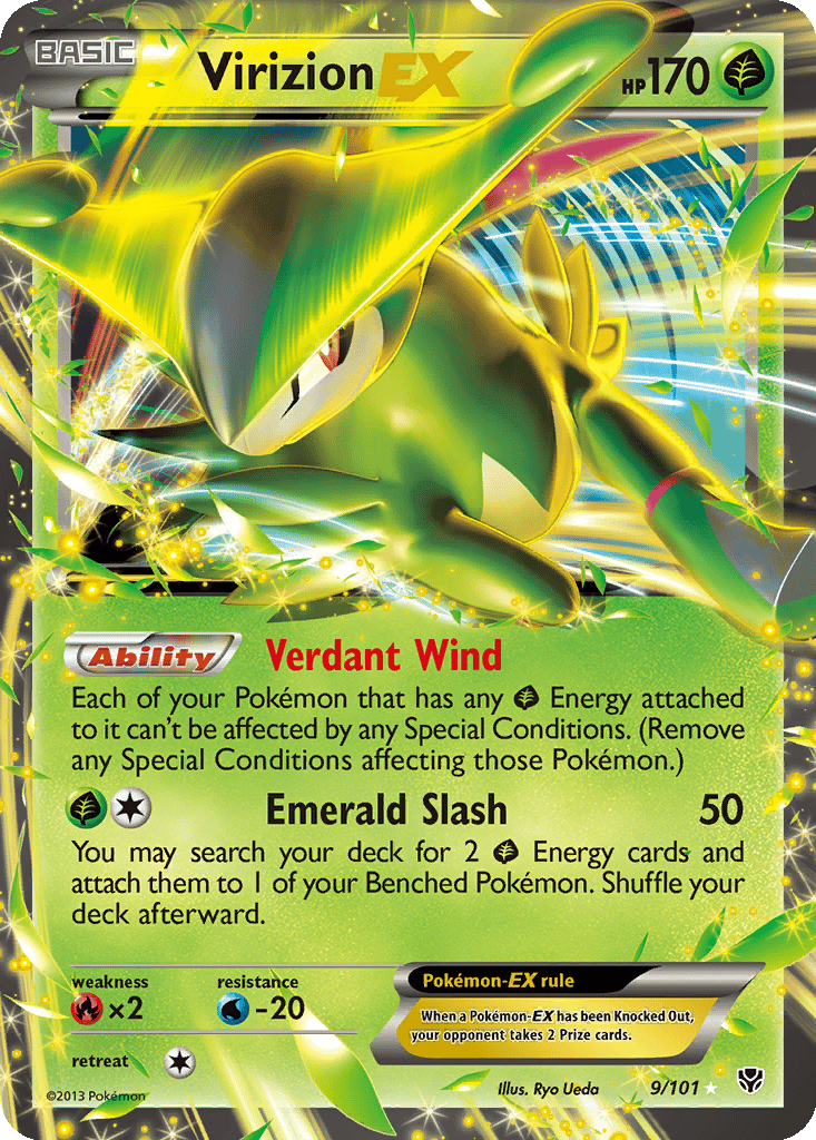 Virizion EX card