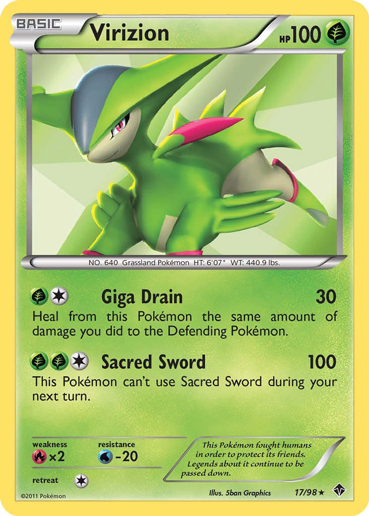 Virizion card