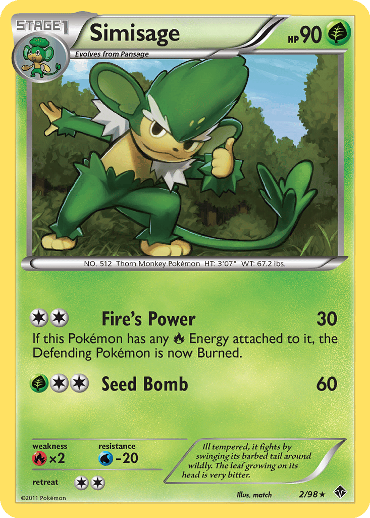 Simisage card