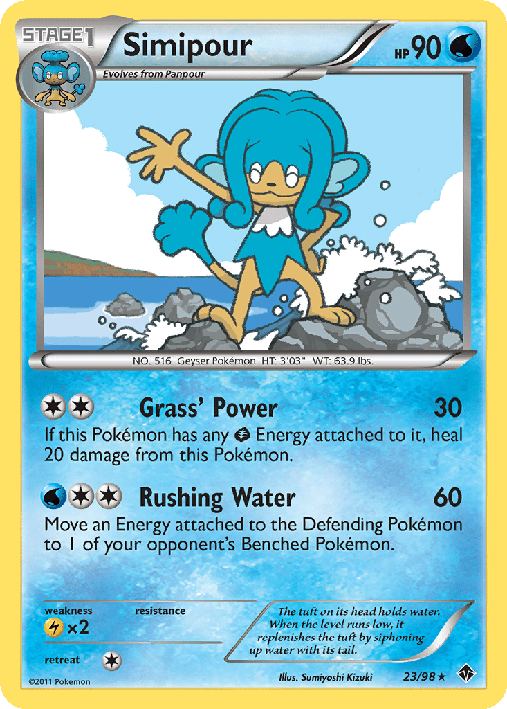 Simipour card