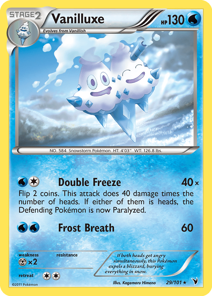 Vanilluxe card