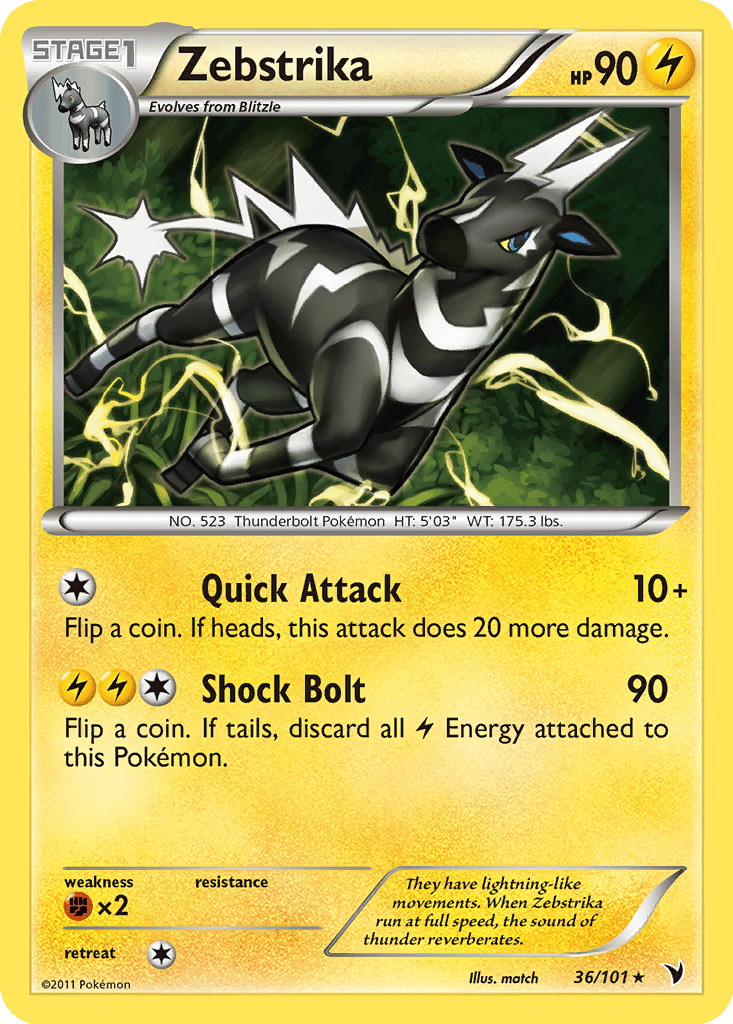 Zebstrika card