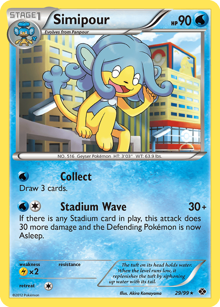 Simipour card