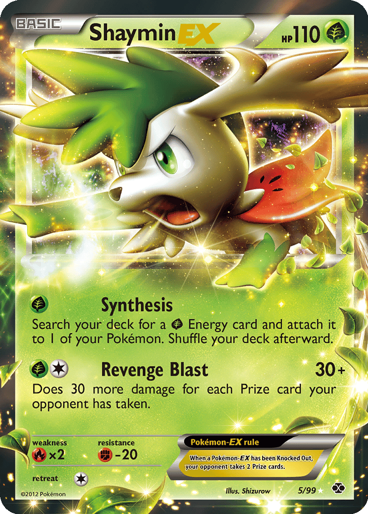 Shaymin EX card