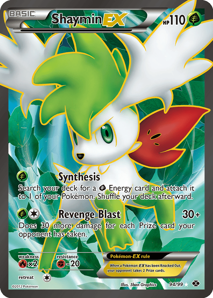 Shaymin EX card
