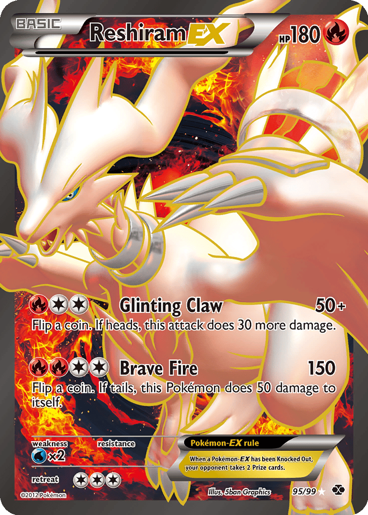 Reshiram EX card