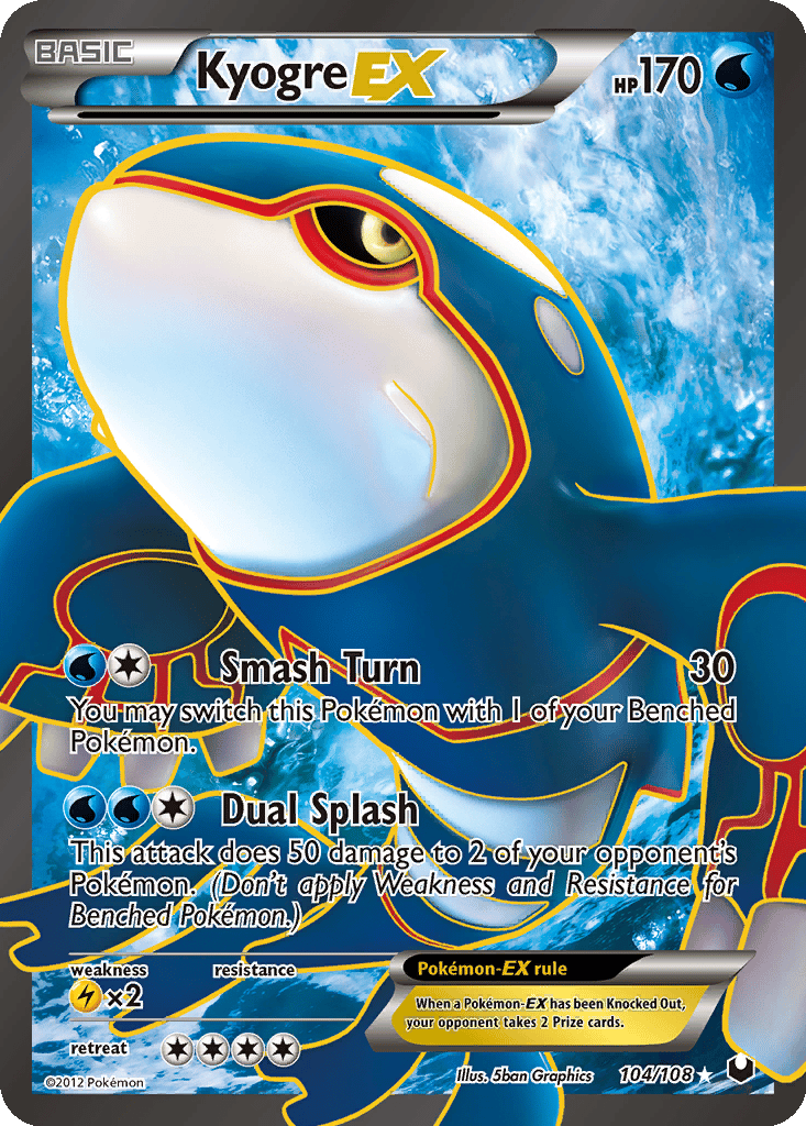 Kyogre EX card