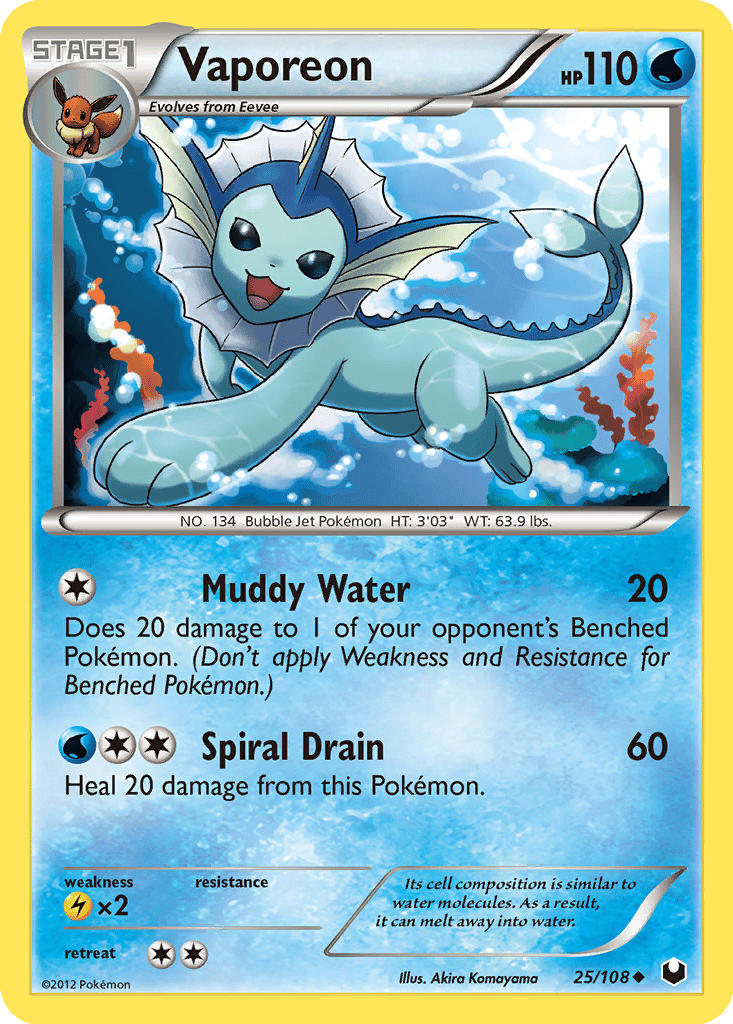 Vaporeon card