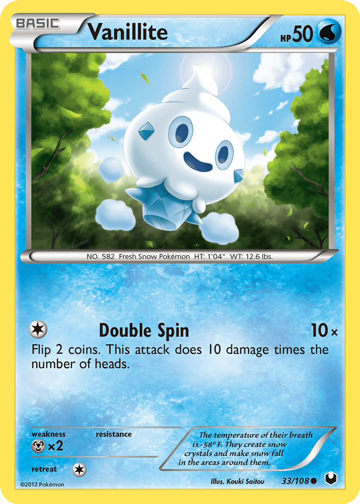 Vanillite card