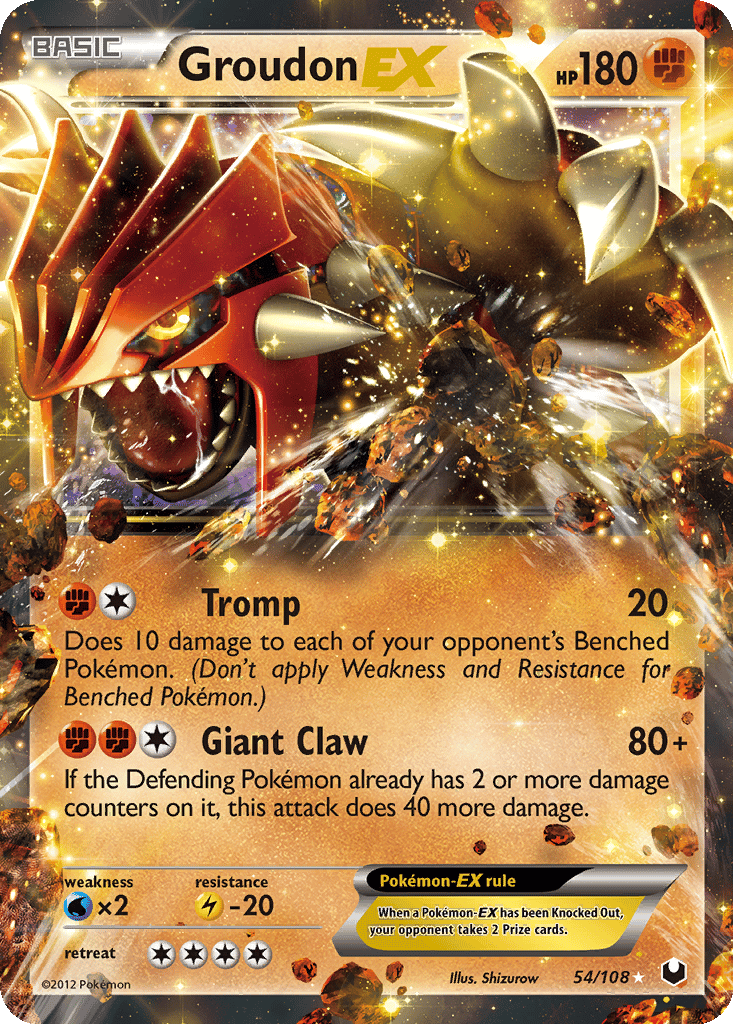 Groudon EX card
