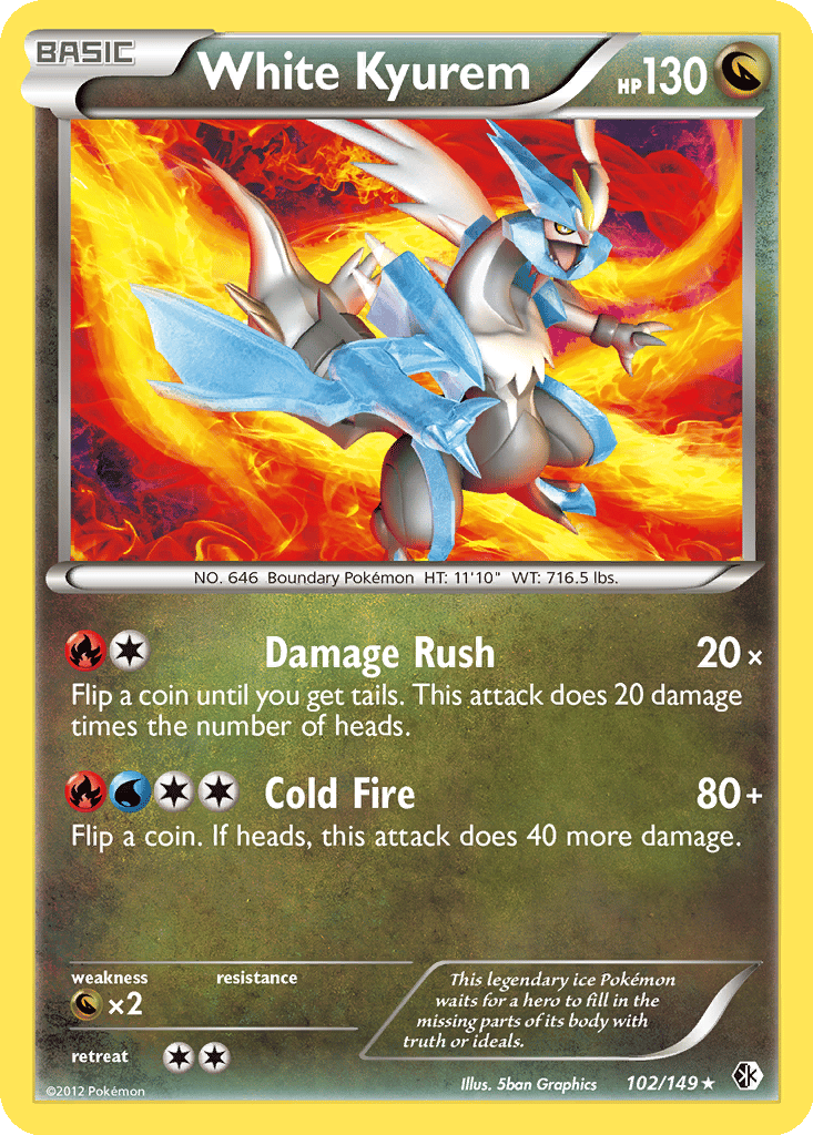 White Kyurem card