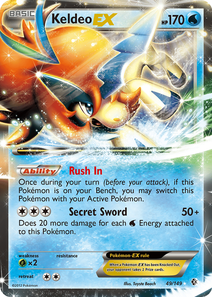 Keldeo EX card