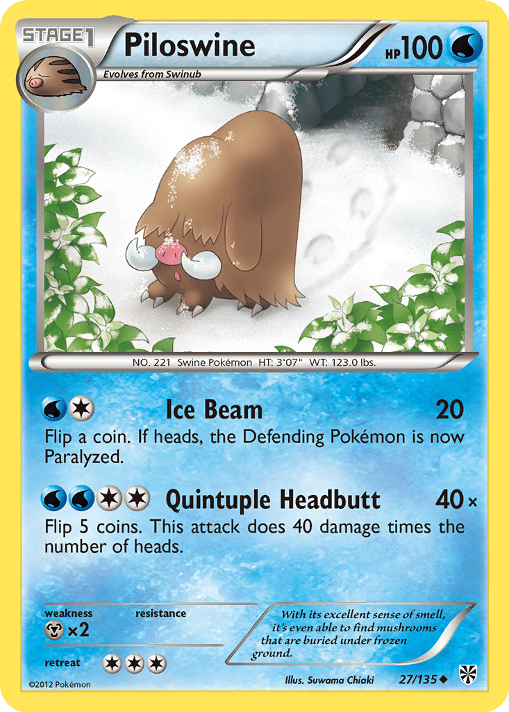 Piloswine card