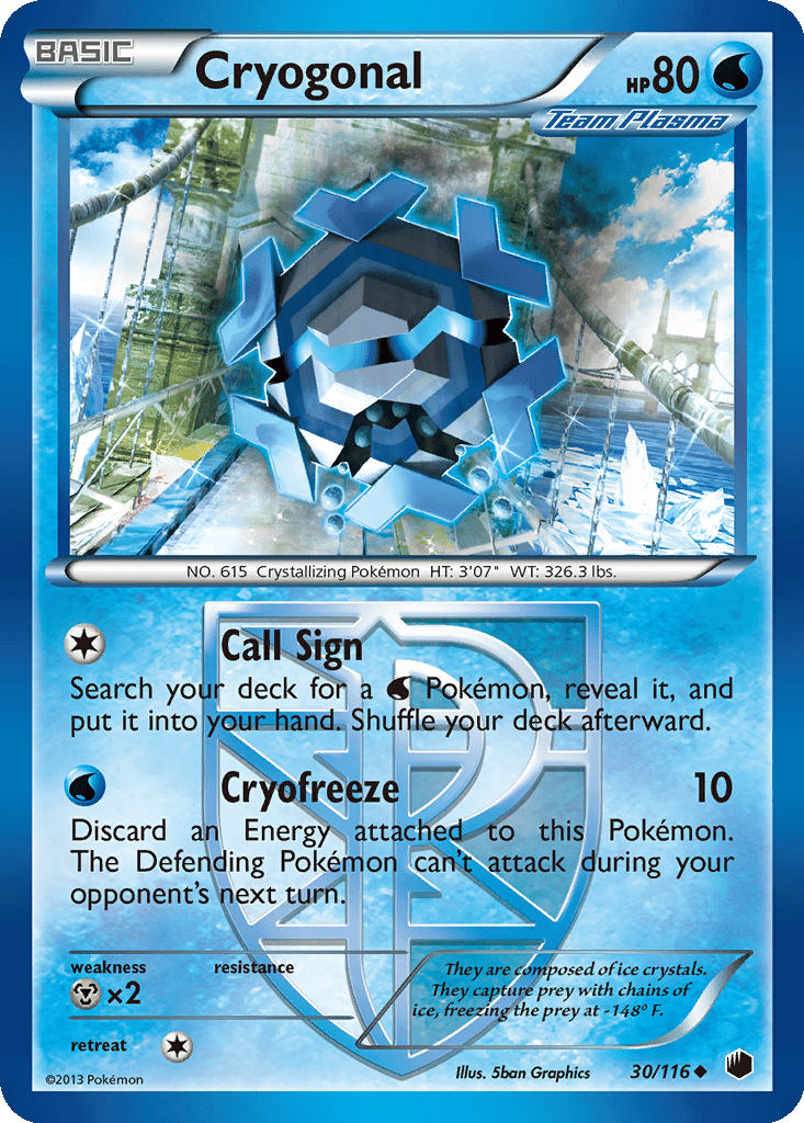 Cryogonal card