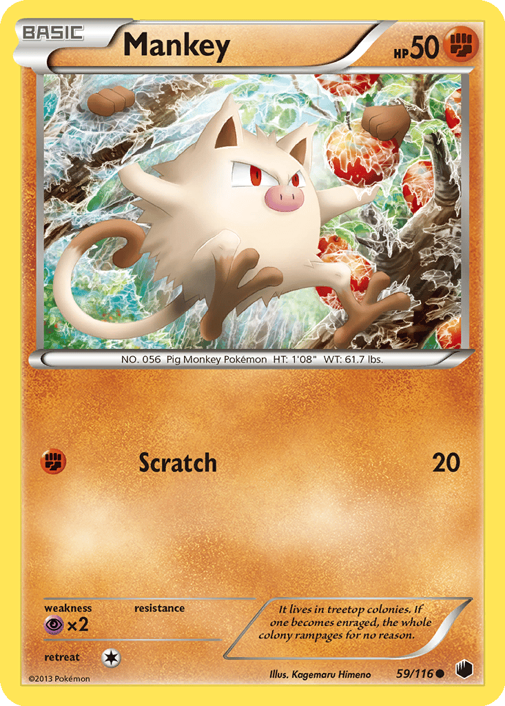 Mankey card